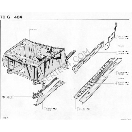 renfort de bas de caisse intérieur SERIE04 SARL