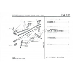 conjunto de control del limpiaparabrisas