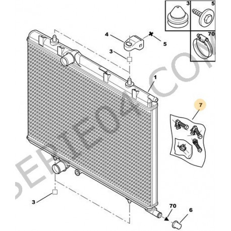 kit raccord de radiateur