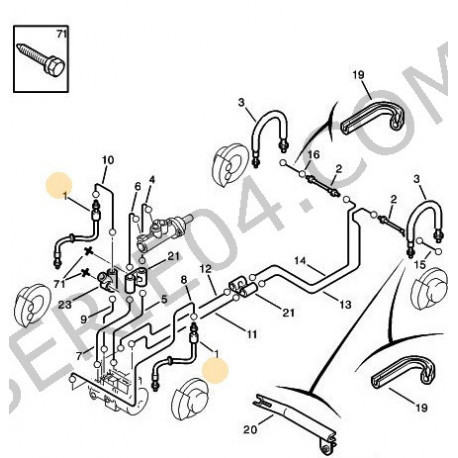 Flexible de frein avant L518