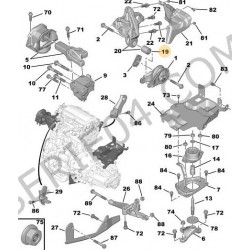 achterste motorsteunverbinding