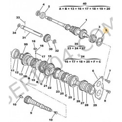 Getriebelager-Sicherungsring Ø63,5x71,5mm