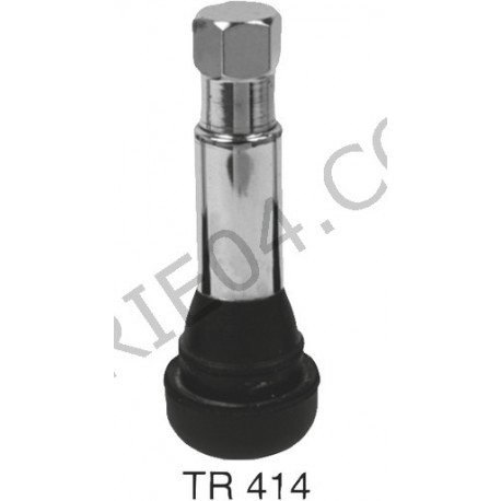 valve chromée de jante Tubeless TR414