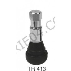 valve chromée de jante Tubeless TR413