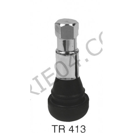 valve chromée de jante Tubeless TR413