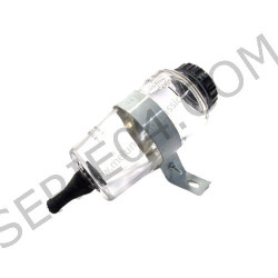 Brake fluid reservoir glass