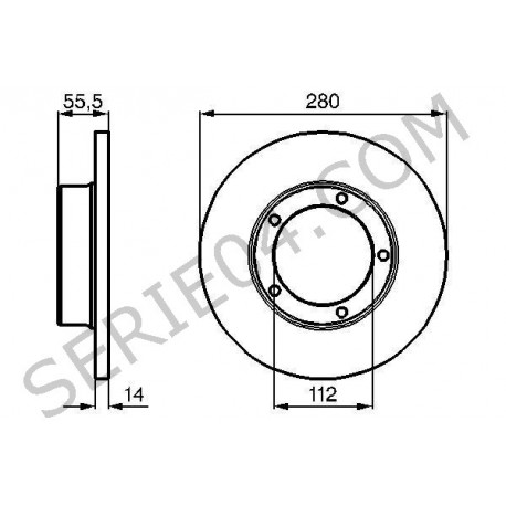 pair of front brake discs 