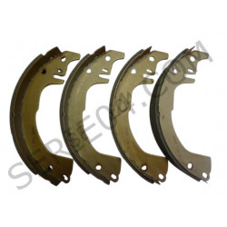 set of 4 rear brake shoes