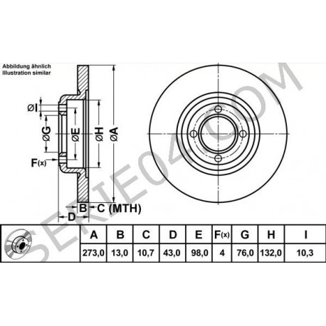 pair of front brake discs