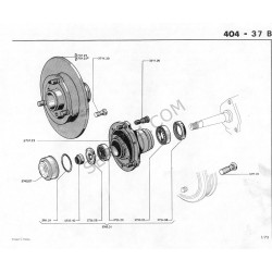 front hub + brake disc Ø287mm