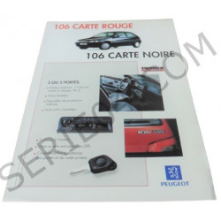 catalogue de présentation 106 Carte rouge Carte noire 1993