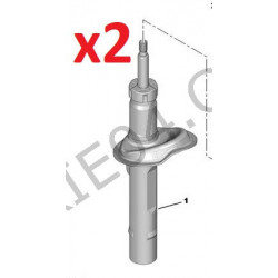 paIre d"amortisseurs avanT