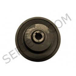 non-disengageable water pump pulley