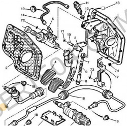 tuyau de commande d'embrayage ML5T