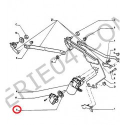 Roue crantée de moteur d'essuie-glace