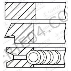 jeu de 3 segments Ø72mm TU1M