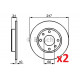 Jeu de 2 disques de frein