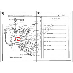 Perno cerniera asta di spinta per kit cavo frizione al posto del comando idraulico