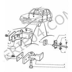 charnière de porte avant