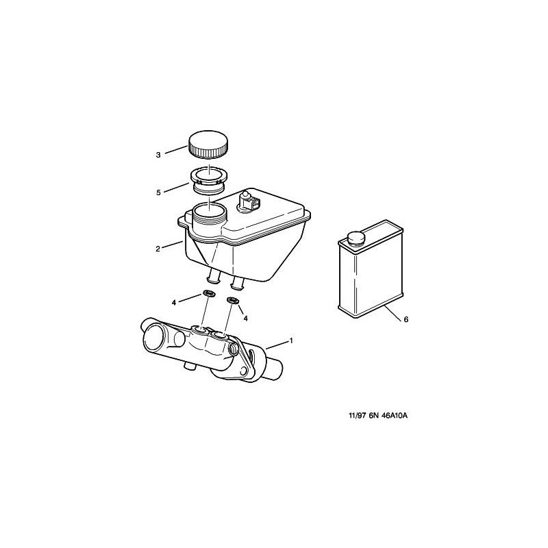 Bouchon réservoir liquide de frein (73-96) - V/A MotorSport