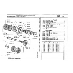 BA7/5 gearbox secondary shaft