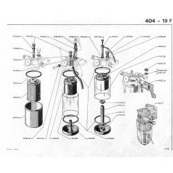 Serbatoio in alluminio con filtro diesel Bosch