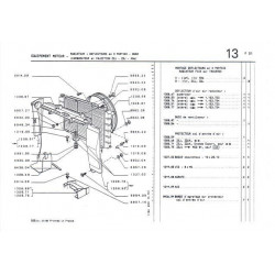 deflector del radiador del motor