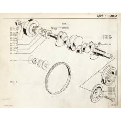 entretoise de vilebrequin XK-XK4-XL3-XL3S-XLD