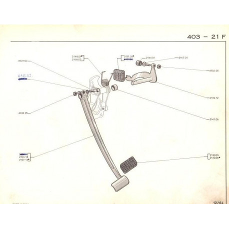 douille d'axe de pédale d'embrayage