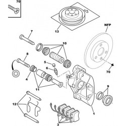 Jeu de plaquettes de frein