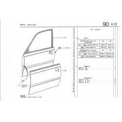 front door exterior panel