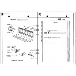 tringle de dossier de banquette