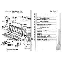 articulation de banquette arrière