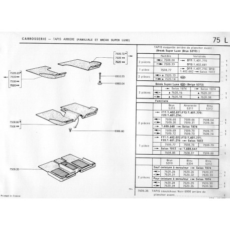 tapis de plancher arrière