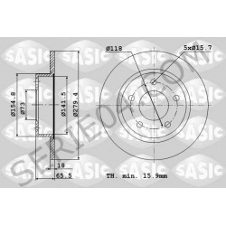 front brake disc set