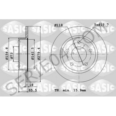 front brake disc set