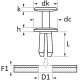 rivet plastique Ø6.5