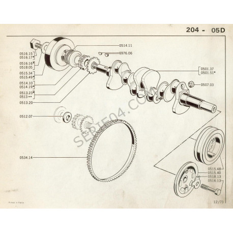 couronne de volant moteur 100 dents