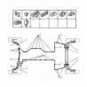 agrafe plastique simple de support de tuyau de frein