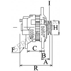 alternateur 75A