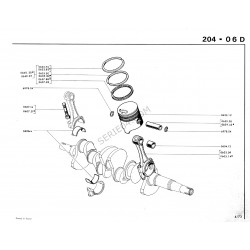 set of 4 connecting rods