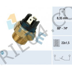 contatto termico sul radiatore 85/75°