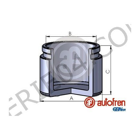 jeu de 2 pistons d'étrier de frein avant