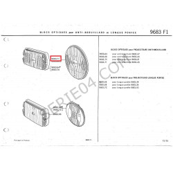 verre de projecteur anti-brouillard