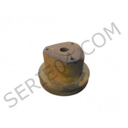 non-disengageable water pump pulley