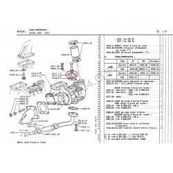 Flangia del tubo di lubrificazione turbo