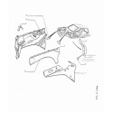 108 Armature - Doublure d'aile avant - Auvent - Tablier